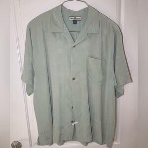 Tommy Bahama Green Big & Tall Tropic Isles Silk Camp Shirt